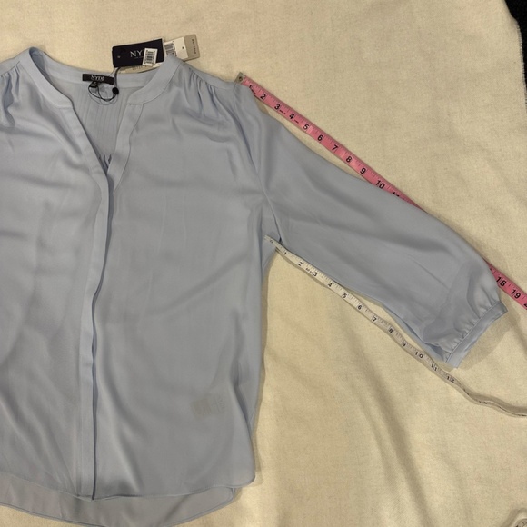 NWT NYDJ Pintuck 3/4 Blouse Size M - Picture 3 of 10